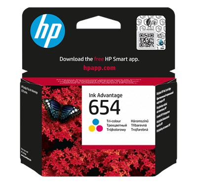 [7FP38UE/BHL] CRT 654 Tri-color Original Ink Advantage Cartridge -(MC 60)