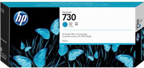 [P2V68A] HP 730 - 300 ml - haute capacité - cyan - originale