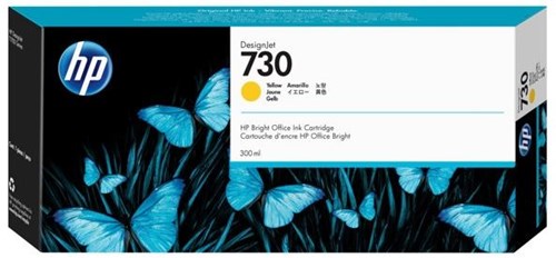 [P2V70A] HP 730 - 300 ml - haute capacité - jaune - originale