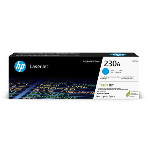 [W2301A] TONER HP 230A - Cyan - 1 800 pages